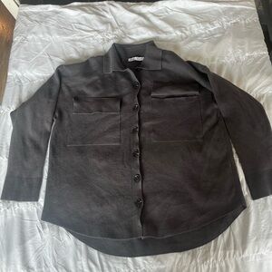 Zara Charcoal Knit Top